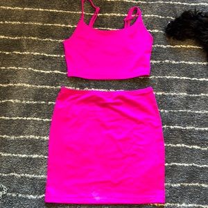 TWO PIECE SET (never worn) Crop top and Skirt